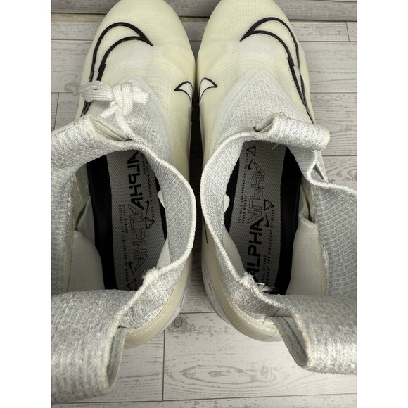 Nike Alpha Menace Elite 3 Football White/Pure Platinum/Black CT6648-109 Sz 11